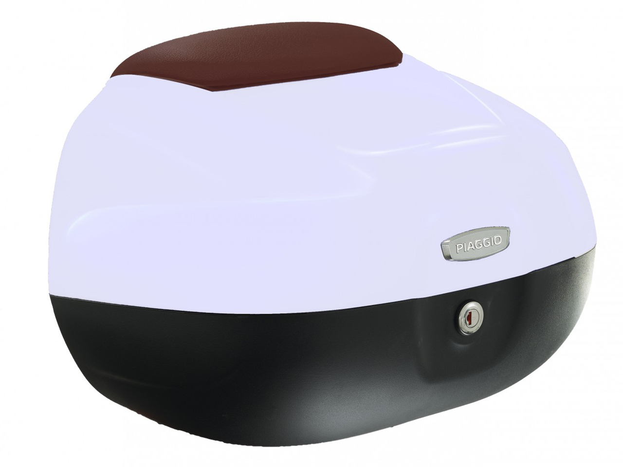 Baule da 37 litri con schienale per Piaggio Beverly 300/350 (16-20) - bianco 505/A