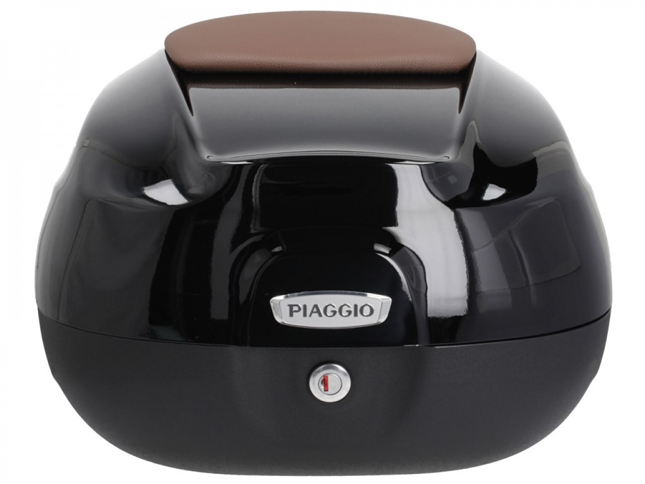 Baule da 37 litri con schienale per Piaggio Beverly 300/350 (18-20) - nero 90/B