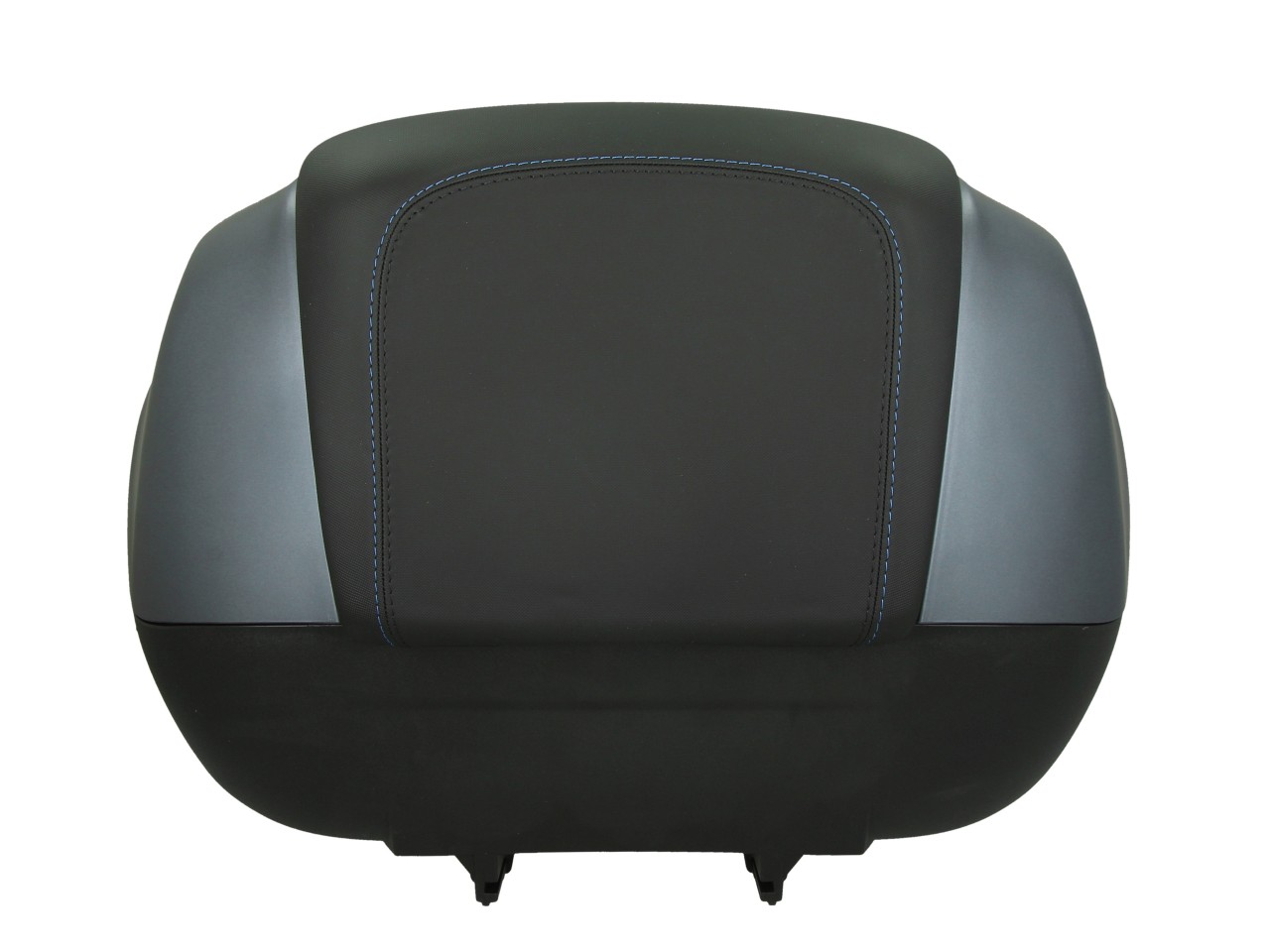 Baule da 37 litri con schienale per Piaggio MP3 HPE Maxi 400 Sport / Maxi 530 Exclusive - grigio titanio
