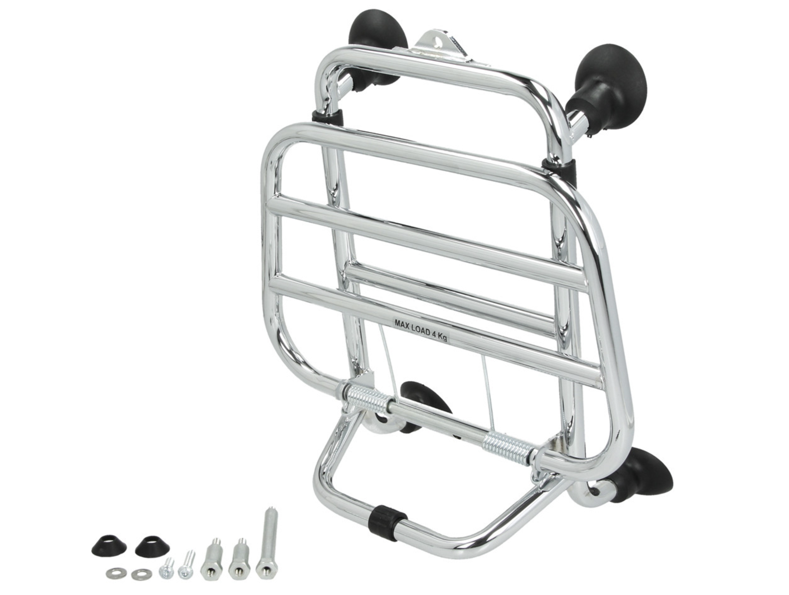 Portapacchi anteriore pieghevole cromato per Vespa GTS originale Vespa