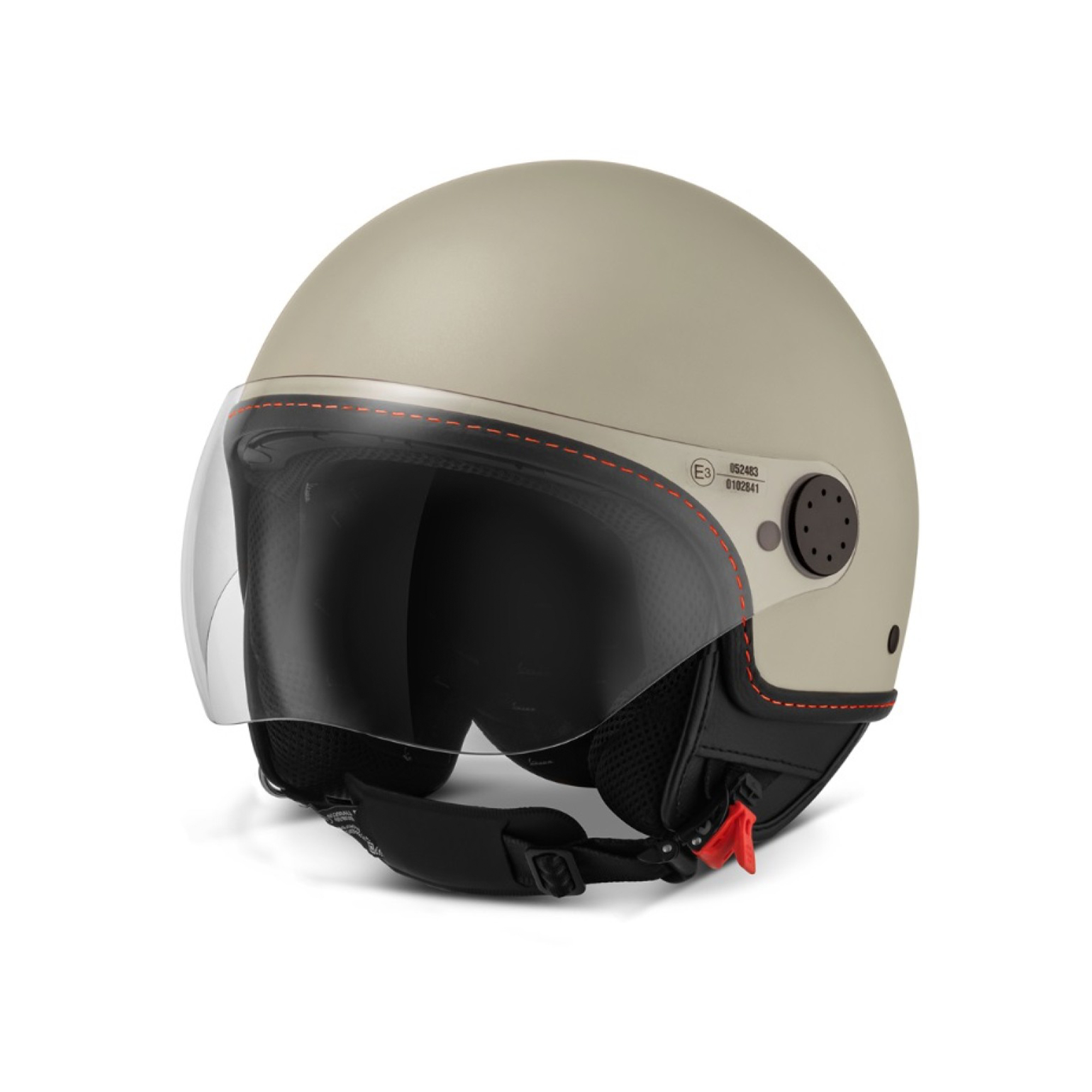 Casco jet Vespa Visor 4.0 beige opaco - S