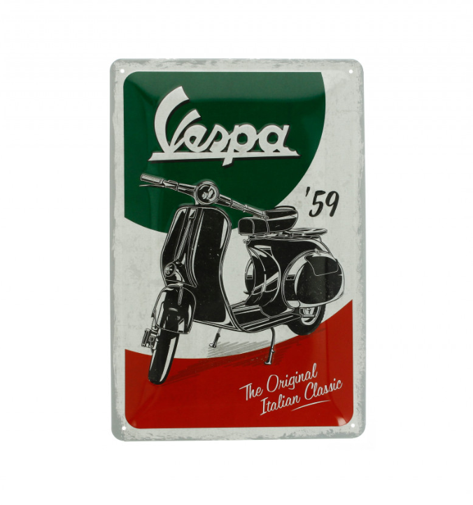 Vespa in metallo segno Vespa italiano classico