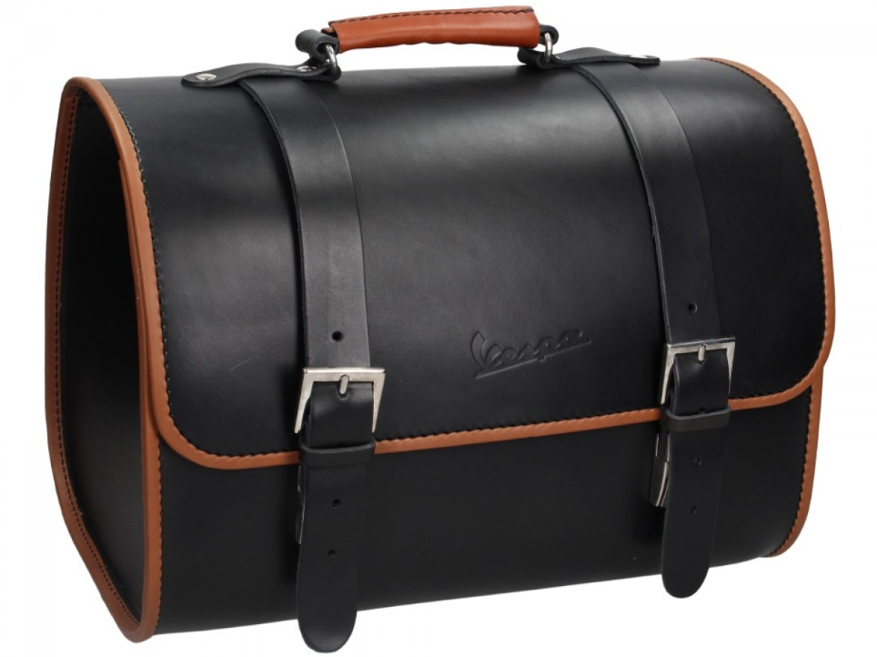 Borsa originale Vespa in pelle - Nero