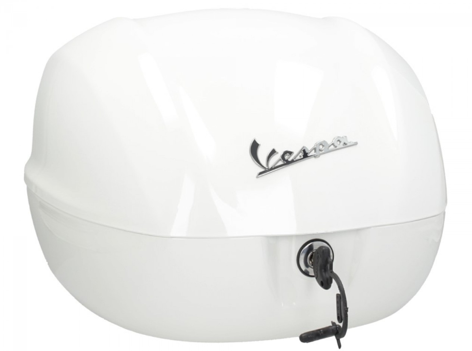 Baule posteriore Vespa 32 L bianco lucido 544 senza schienale