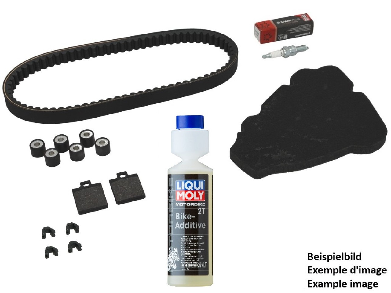 Kit di controllo premium (OEM) con pastiglie freno + additivo Piaggio Beverly 300 HPE 2021-2024