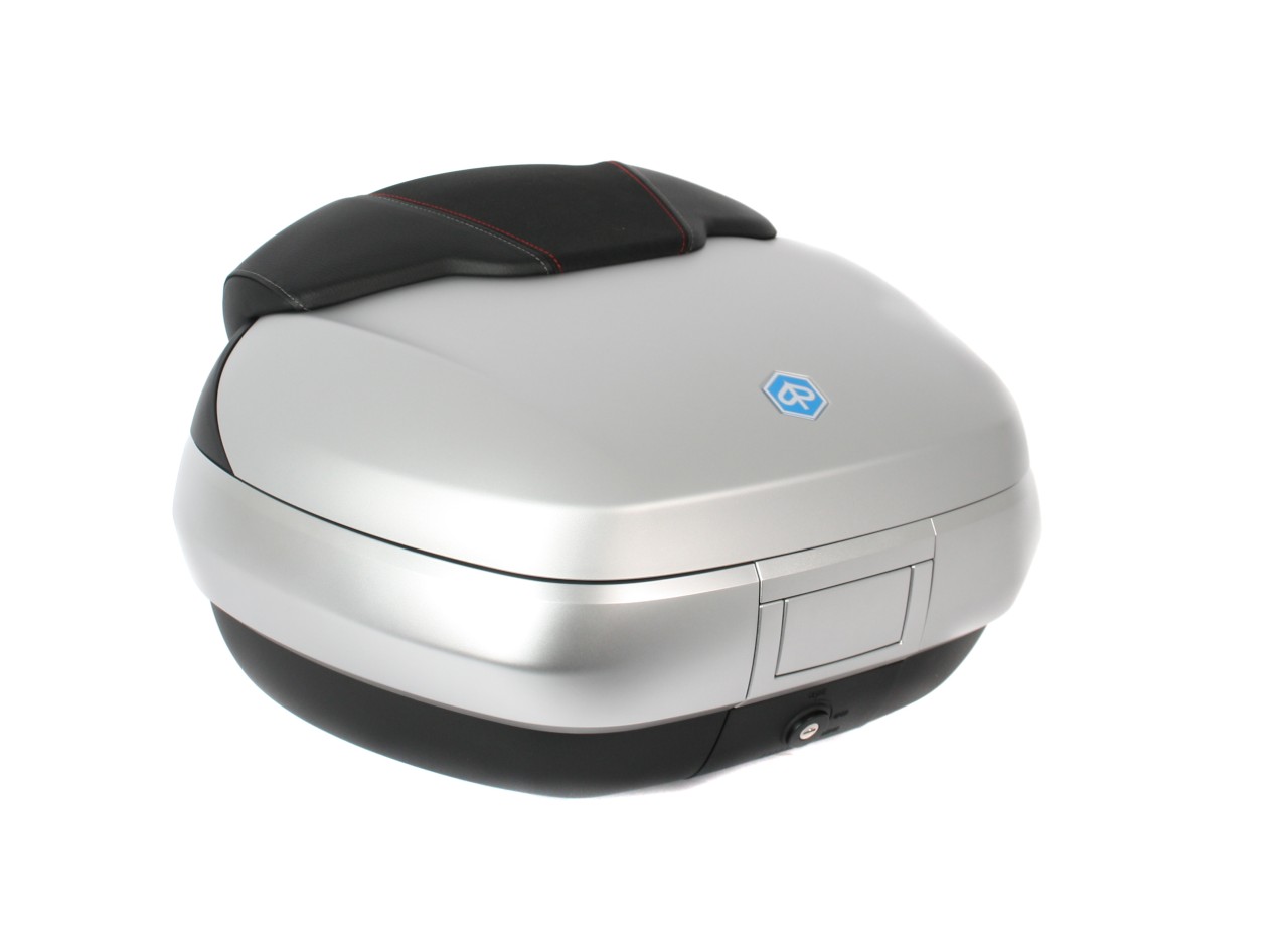 Top Case 50 l, (H4_grigio opaco 760/B) incl. cuscino posteriore per Piaggio MP3 500 Sport Advance HPE