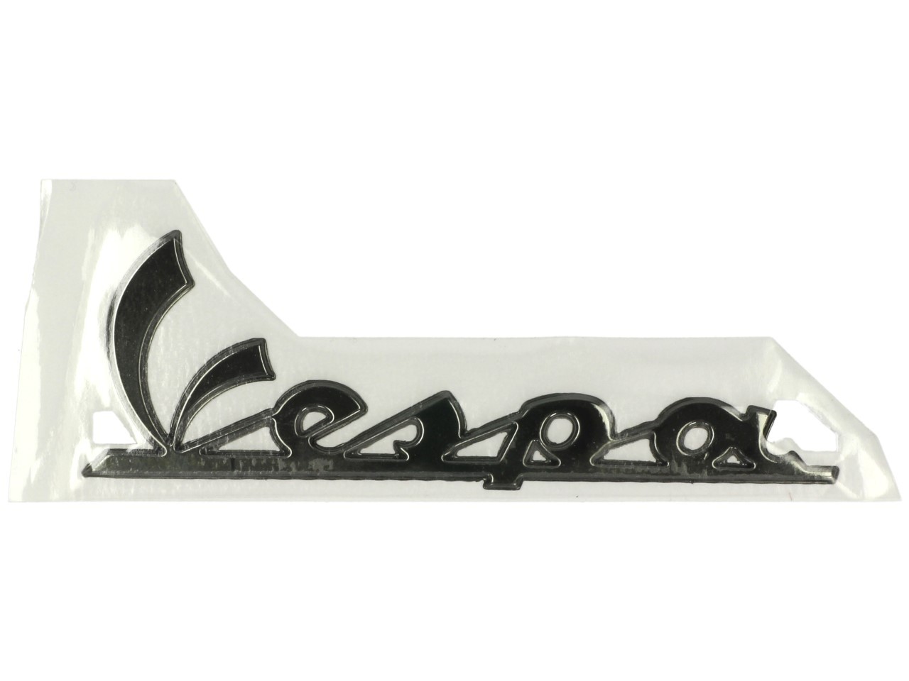 Scritta "Vespa" sullo scudo anteriore - nero lucido/antracite