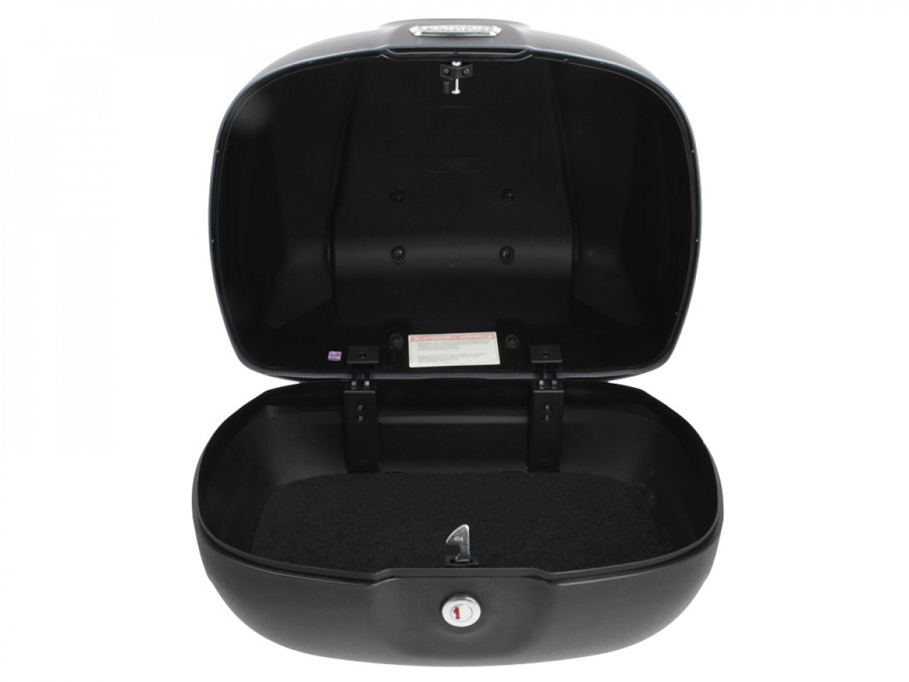 Baule da 37 litri con schienale per Piaggio Beverly 300/350 (18-20) - nero 90/B