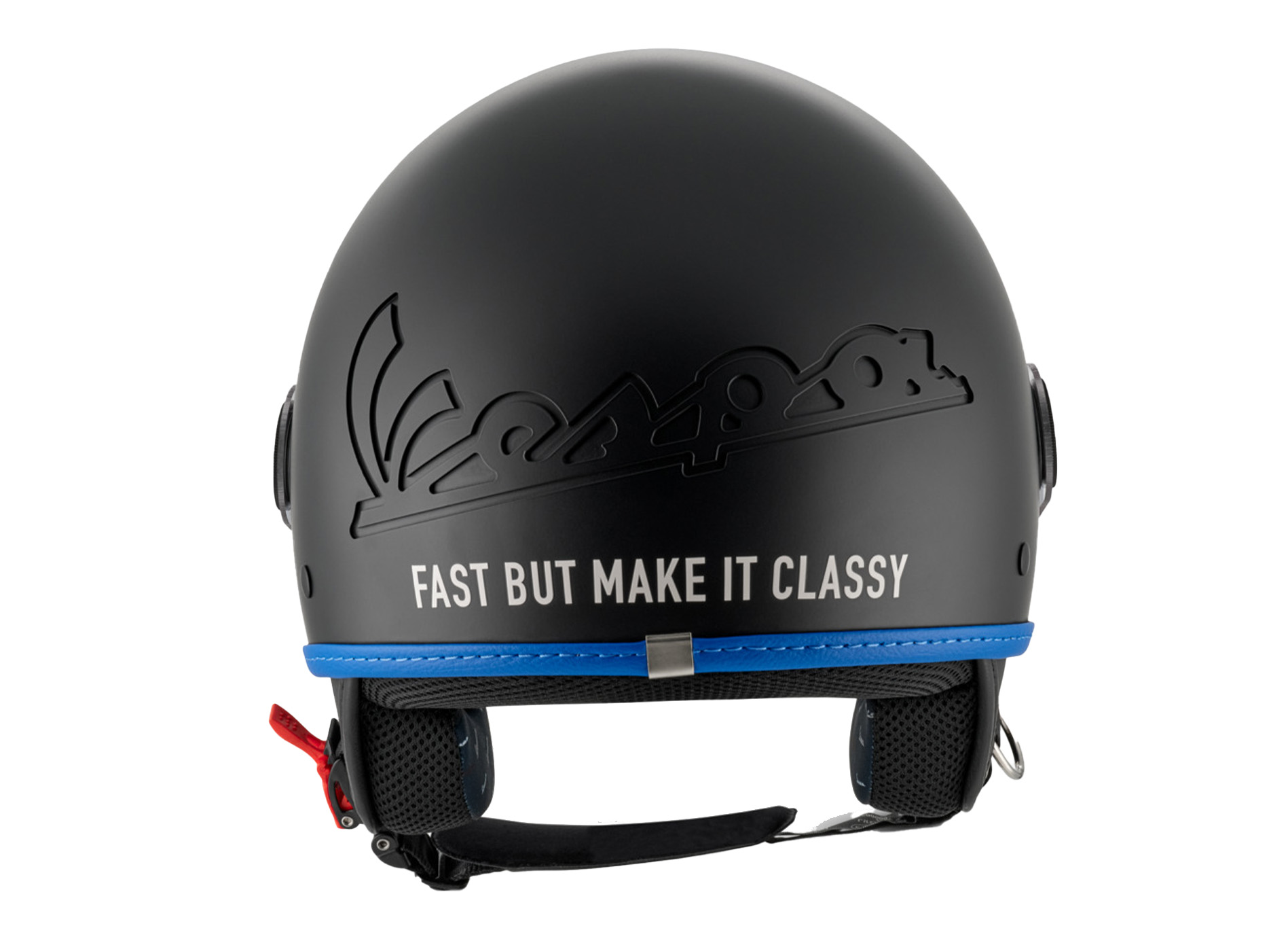 Casco Vespa jet Visiera 4.0 DEC Blade nero opaco