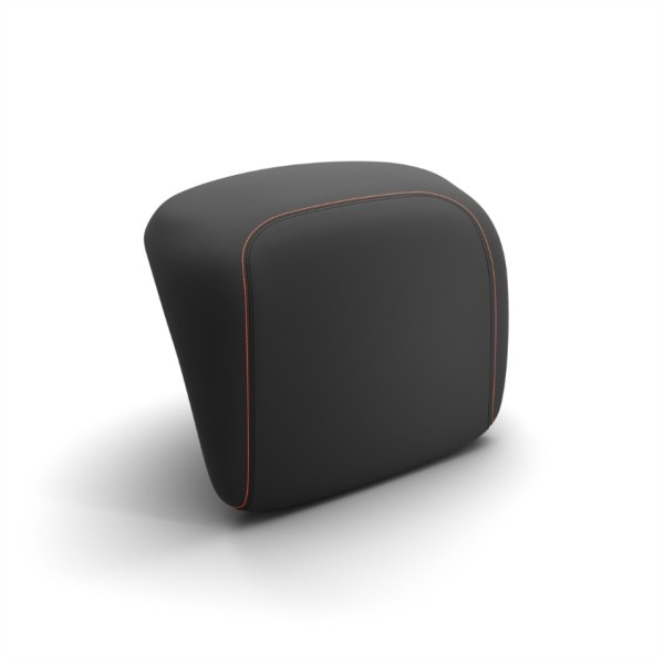 Schienale originale per bauletto Vespa GTS/GTV - nero, cuciture arancioni