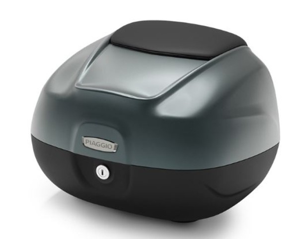 Baule da 37 litri con schienale per Piaggio MP3 HPE 400 Sport (2022) - grigio titanio 742/B