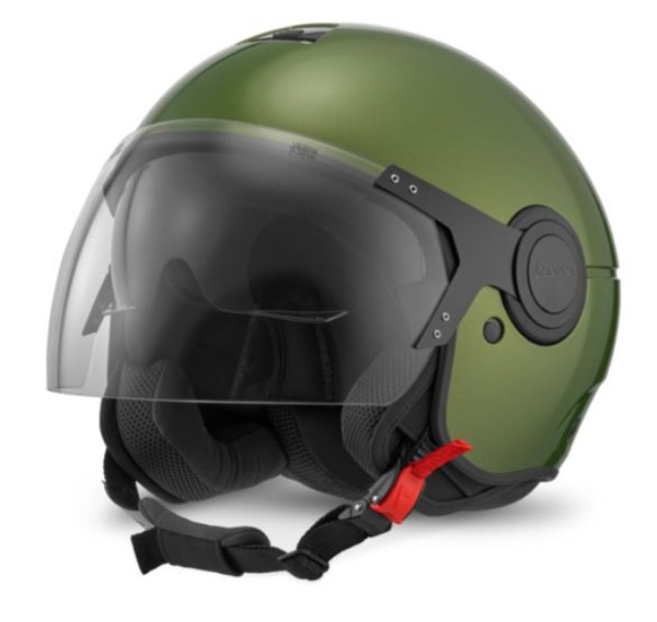 Casco Vespa jet Demi Jet, verde Argentario