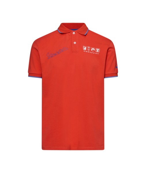 Polo Vespa arancione «Flame», collezione DEC