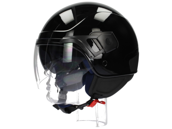 Casco jet Piaggio PJ nero