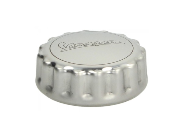 Tappo serbatoio, alluminio, con scritta Vespa - Originale Piaggio