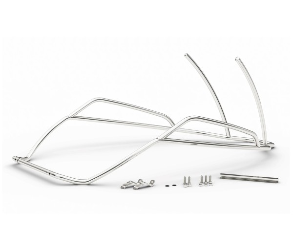 Paramotore posteriore cromato per Vespa GTS, GTV, GTS Super