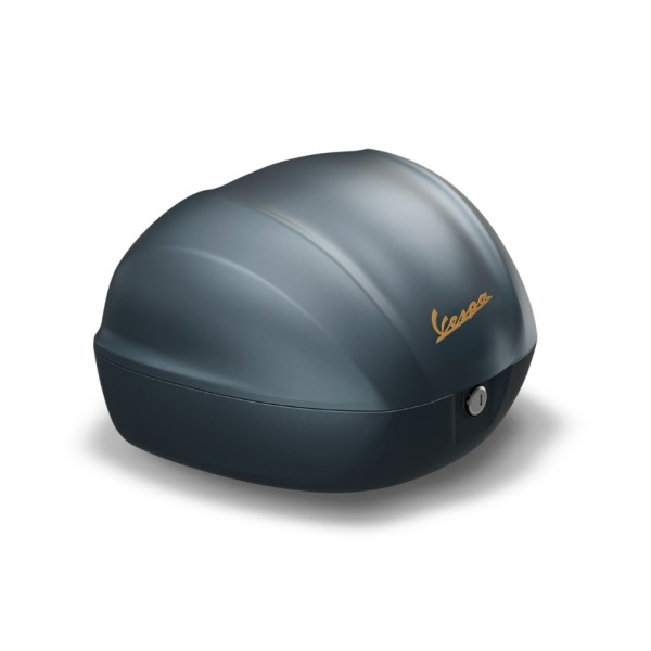 Baule per Vespa da 32 litri blu senza imbottitura posteriore Blue Officina 8 (D31)
