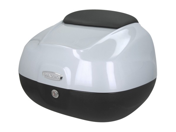 Baule da 37 litri con schienale per Piaggio MP3 HPE 530 Exclusive (2024) - grigio Mercurio G18