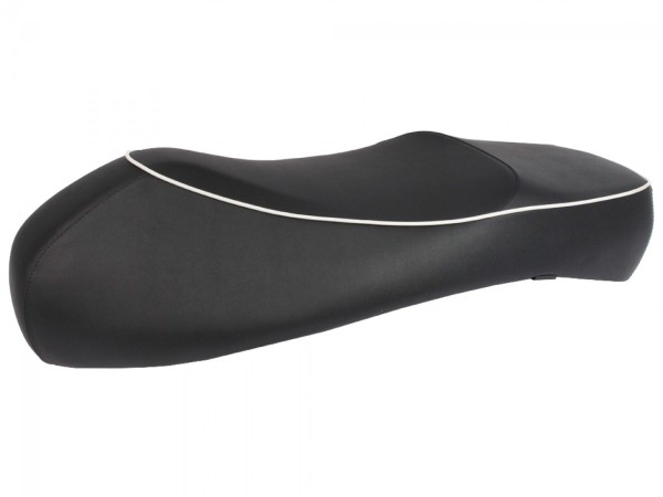 "Double Seat" Nero con profili bianchi per Vespa GTS